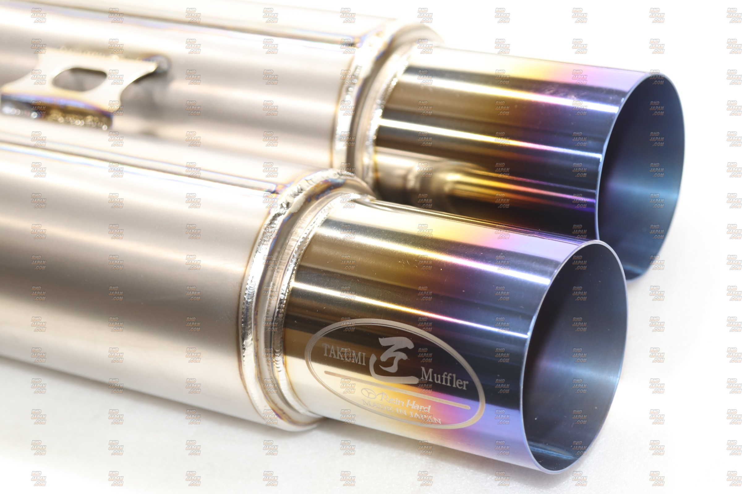 Reinhard #3 Cannonball Dual Muffler Exhaust System Semi-Titanium